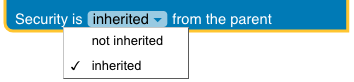 Security Inheritance