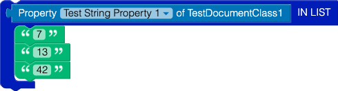 Fixed List IN LIST Operator