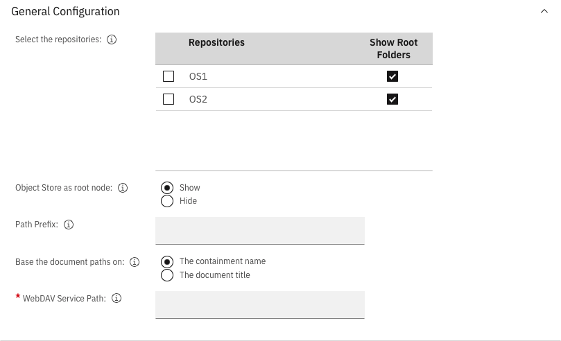 General Configuration